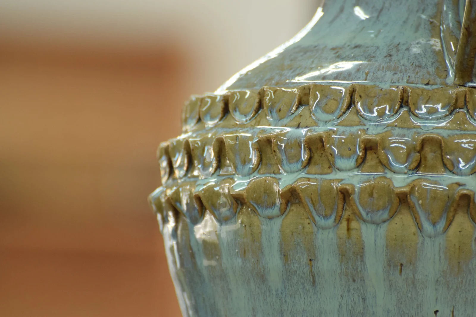 Detalhe de textura em cerâmica