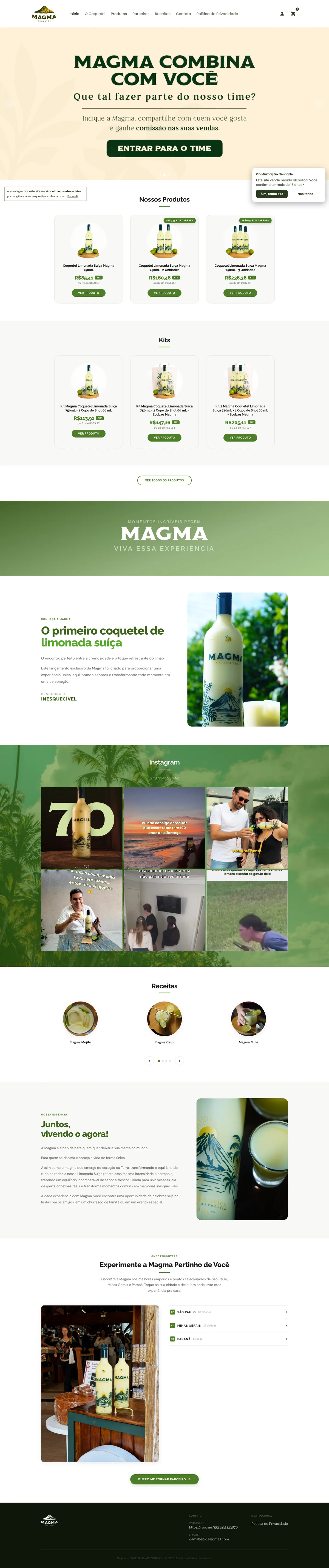 Site de Magma Coquetel