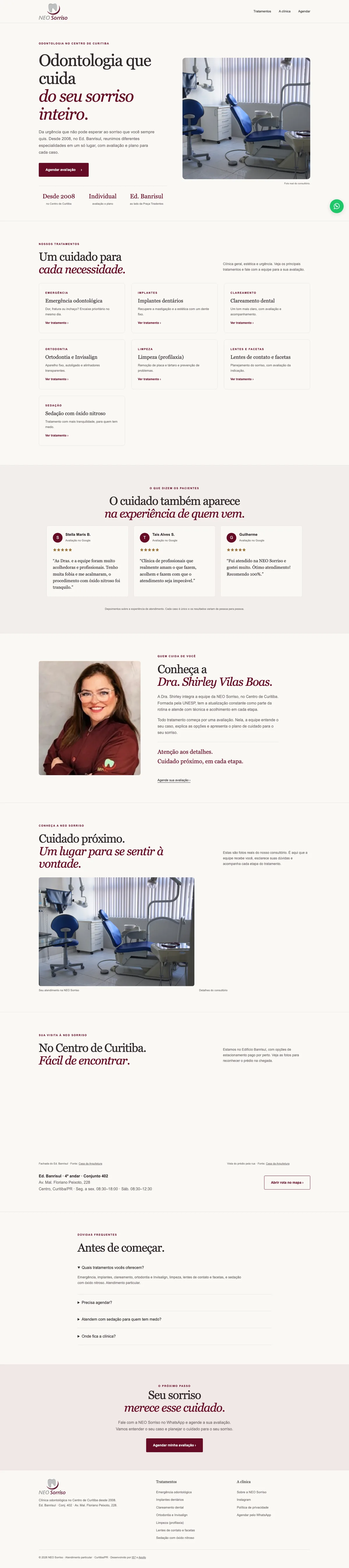 Site de NEO Sorriso